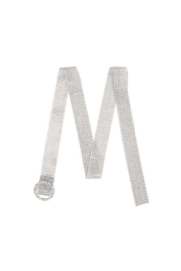 Joyzan Ceinture de mariée en strass avec cristal pour robe de mariée, chaîne de taille pour femme