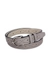 Ceinture décontractée pour femme avec fleurs, gris, M