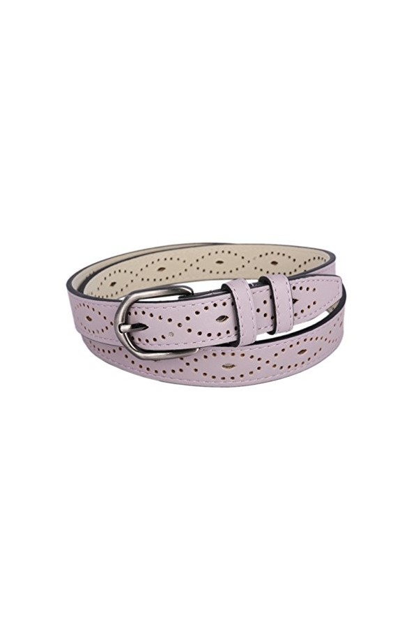 Ceinture décontractée pour femme avec fleurs, gris, M