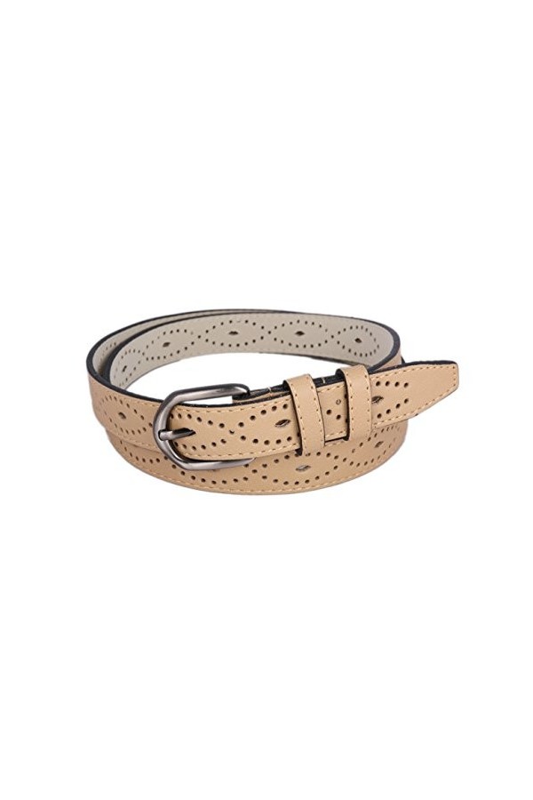 Ceinture décontractée pour femme avec fleurs, gris, M
