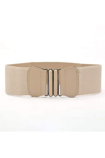 Ceintures Large Femme Cuir, Ceinture femme élastique Ceinture Élastique pour Femme Ceinture Large Rétro Élastiquée Ceinture d