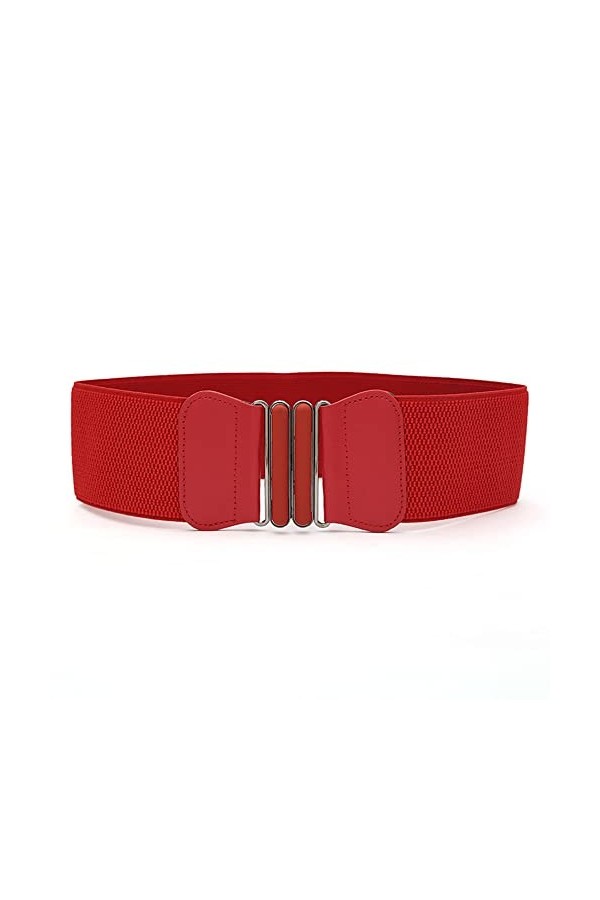 Ceintures Large Femme Cuir, Ceinture femme élastique Ceinture Élastique pour Femme Ceinture Large Rétro Élastiquée Ceinture d