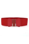 Ceintures Large Femme Cuir, Ceinture femme élastique Ceinture Élastique pour Femme Ceinture Large Rétro Élastiquée Ceinture d