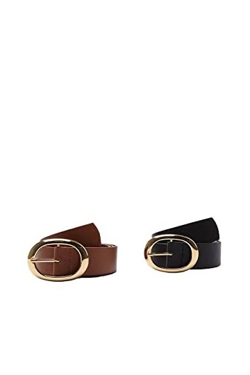 Trendyol Femme Black Lot de 2 Ceintures Noir/taba