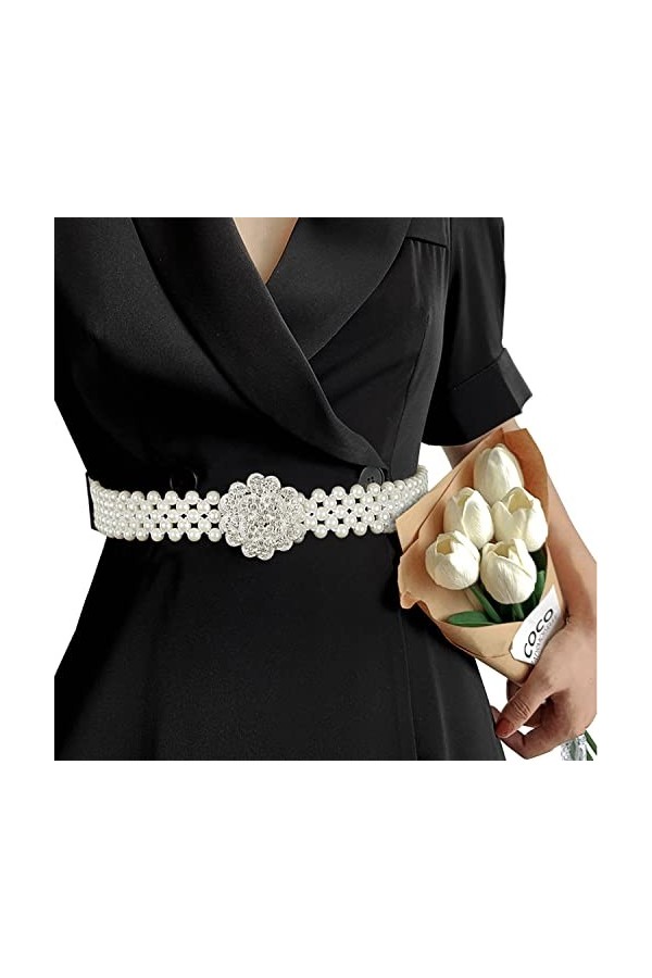 Barry.Wang Ceintures de perles diamant chaîne de taille cadeau de mode pour femme ceinture de mariage pour robe cristal stras