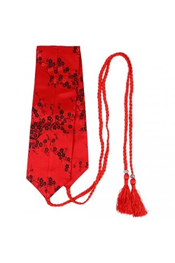 SOIMISS Femmes Kimono Obi Ceinture Style Ethnique Kimono Brodé Ceinture Ceinture Cinch Boho Ceinture avec Tissage Gland pour 