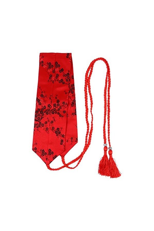 SOIMISS Femmes Kimono Obi Ceinture Style Ethnique Kimono Brodé Ceinture Ceinture Cinch Boho Ceinture avec Tissage Gland pour 