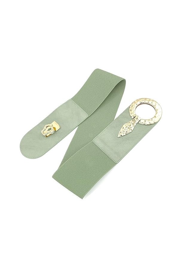 LIVAN - Ceinture femme - ceinture Large Élastique Extensible souple taille - Métal Crochet Boucle - taille 75cm 80cm - tendan