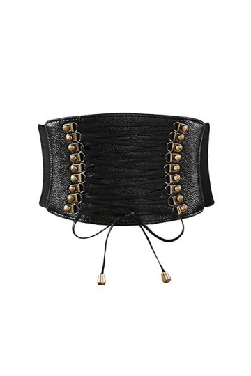 Oyccen Femmes Retro Large Ceinture Corset Ceinture Élastique Robe Ceintures Stretch