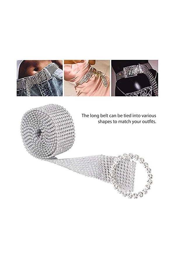 Strass Ceintures Mode Glitter Diamant Ceintures Robe Élastique Femmes Ceinture Rétro Meilleure Décoration pour la Fête De Mar