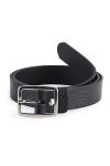 Merry Style Ceinture en Cuir Véritable Femme large D41 Noir-3, 95 cm Longueur totale 110 cm 