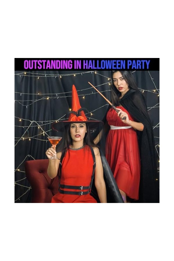 Drglynh Punk Taille Ceinture En Cuir Corps Poitrine ChaîNe Noir Goth Gilet Collier De Corps Punk En Cuir Pour Femme Ceinture 