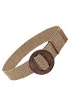 Ceinture De Taille En Paille Tissée Ceinture Élastique Tissées De Paille Femme Ceinture Tressée Élastique En Paille Avec Bouc