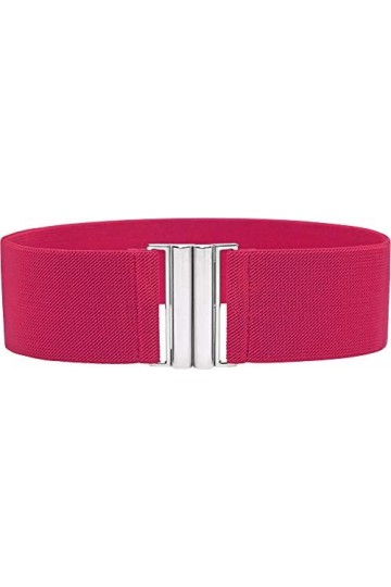 BlackButterfly Classique Emboîtement Large Élastique Sangle Extensible Taille Rétro Ceinture Noir, S 