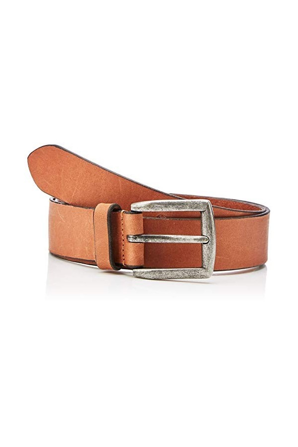 PIECES PCNADY LEATHER JEANS BELT NOOS, Ceinture Femme, Marron Cognac , 85 cm