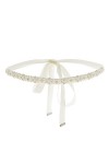 IYOU Perle Mariage Ceinture Ivoire Strass Robe Ceinture Cristal Élégant Bal de promo De Mariée Ceinture Ceinture Accessoires 