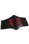 Black Sugar Ceinture Similicuir Style Gothique Punk Rock Victorien Corset Serre Taille Ceinture Médiéval Steampunk Moyen Âge 