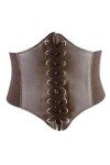 Black Sugar Ceinture Similicuir Style Gothique Punk Rock Victorien Corset Serre Taille Ceinture Médiéval Steampunk Moyen Âge 