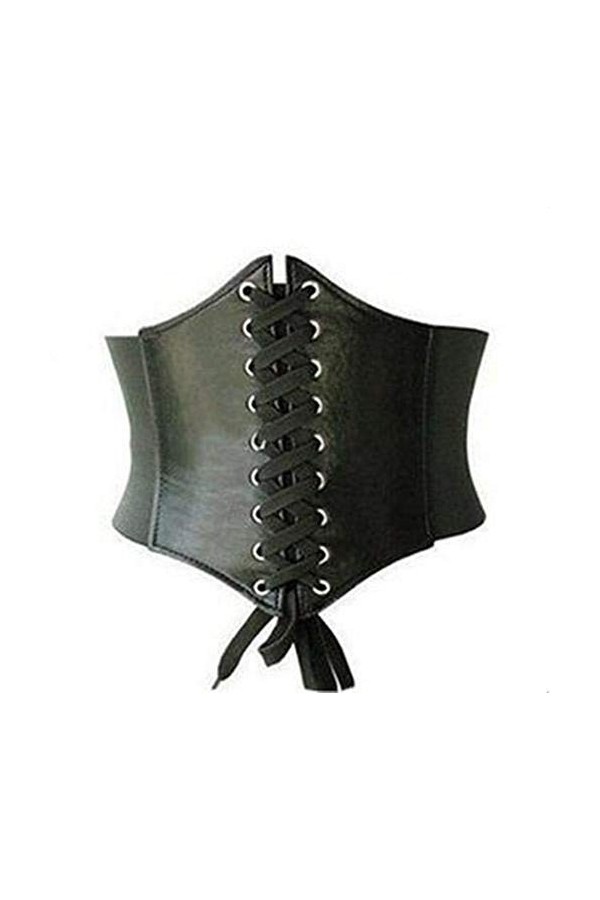 Black Sugar Ceinture Similicuir Style Gothique Punk Rock Victorien Corset Serre Taille Ceinture Médiéval Steampunk Moyen Âge 