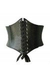 Black Sugar Ceinture Similicuir Style Gothique Punk Rock Victorien Corset Serre Taille Ceinture Médiéval Steampunk Moyen Âge 