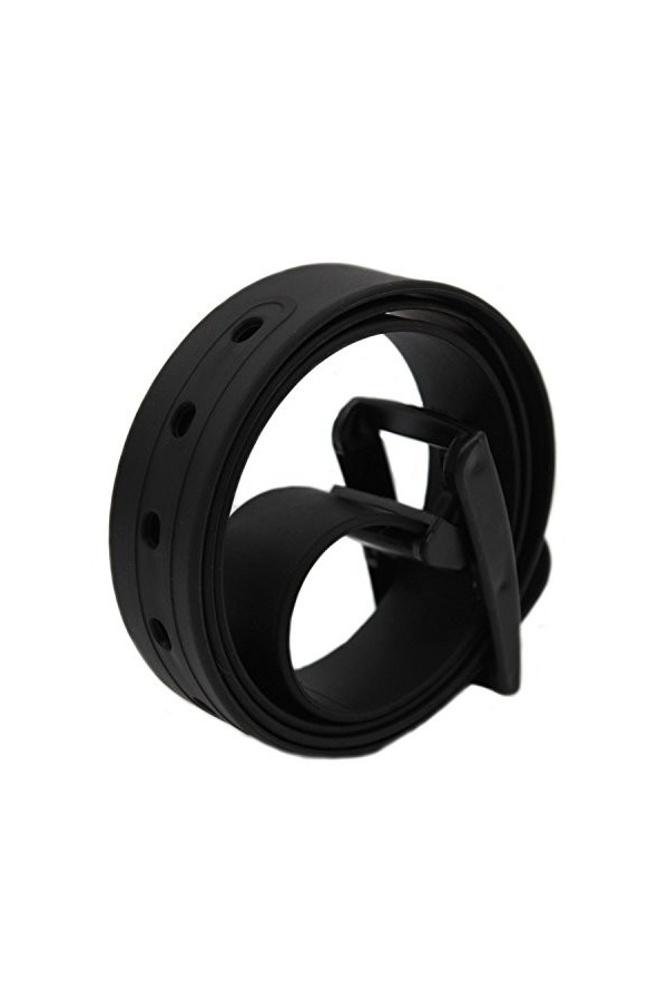 MEISHINE® 115 x 3,5 cm Unisexe Candy Colour Ceinture en silicone Parfait pour homme/femme, Blanc., 115*3.5cm