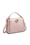 Miss Lulu Femme Sac à Main Bandoulière Sac Messenger en Cuir PU Sac Fourre-tout Rose 