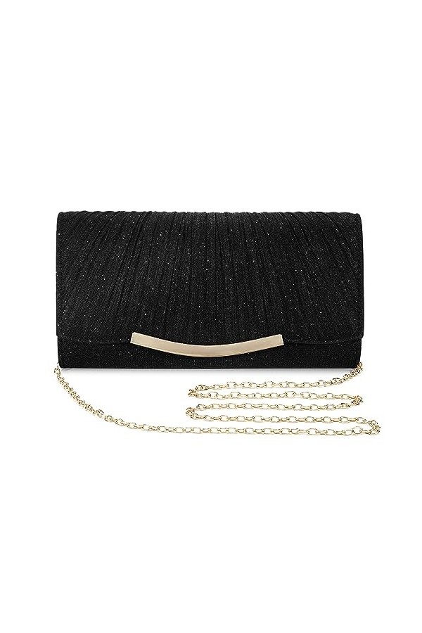 Asvert Pochette Soiree Femme, Pochettes et Clutches Femme, Sac de Soirée, Pochette Sac a Main Femme, Pochette Mariage en Band