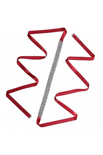 AWAYTR Femme Rhinestone Cristal Mariage Ceinture De mariée Applique Ceinture pour le mariage ou Fête Bal de promo Femmes Acce