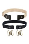 Femmes Hommes Ceinture Sans Boucle Ceinture Élastique Confortable Jeans Pantalons Ceintures De Taille Invisible Réglable Ble