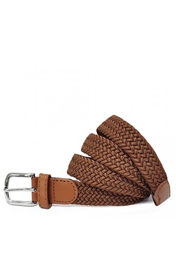 Gloop Ceinture en toile élastique pour femme tressée Ceinture élastique de 2,5 cm pour femme