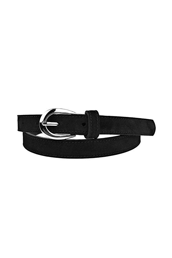 Mix Your Beauty MYB Ceinture pour femme en daim véritable - hauteur 20 mm - Made in Italy - différentes couleurs disponibles 