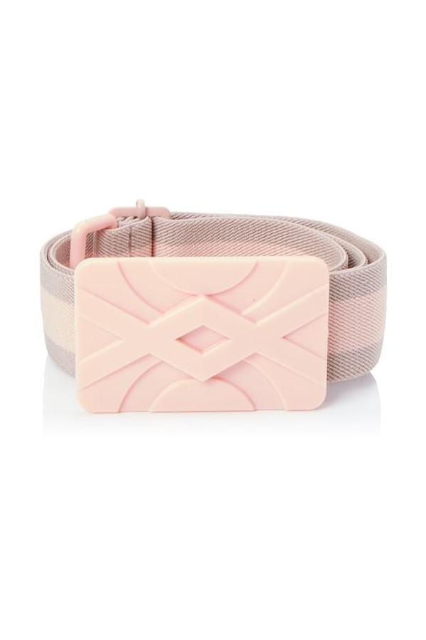 United Colors of Benetton Ceinture 6gmsul00g, Rose Marron 61p, L Lot de 2 Femme