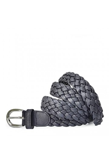 Gloop Ceinture tressée étroite pour femme - Taille unique - Convient pour jupe, robe, veste et jeans - 3 cm de large, gris, t