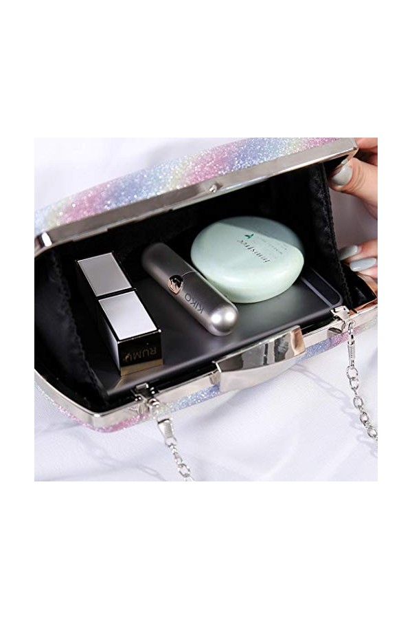 Milky Way Rainbow Pochette à paillettes pour femme