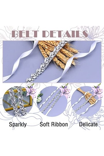 Ceinture de mariée en strass pour robe de mariée, ceinture de mariée avec strass étincelants pour demoiselle dhonneur, fête,