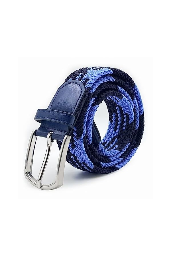 Swijoy Ceintures Pour Hommes Et femmes Toile Élastique Tressé Tissu Stretch Femme Garçon Fille Dame Dames Casual Jeans Pantal