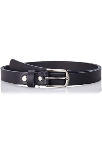 NK Belt GmbH SR-07 Ceinture en cuir de vachette pour femme Noir 2 cm - Noir - XL