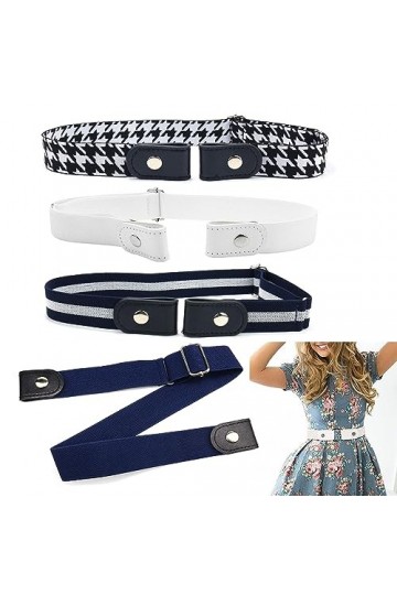 NAMIC 4 PièCes Ceinture Extensible Reglable Sans Boucle, Ceinture Extensible Sans Boucle, Ceinture Extensible Sans Boucle Cei