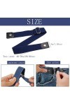 NAMIC 4 PièCes Ceinture Extensible Reglable Sans Boucle, Ceinture Extensible Sans Boucle, Ceinture Extensible Sans Boucle Cei