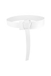 BlackButterfly Vintage Nœud de cravate Ceinture Ajustable Taille Ceinture Blanc, XL 
