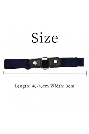 DULSPUE Ceinture - 4 Pièces Femme Homme Ceinture sans Boucle Élastique Invisible pour Jeans Pantalon Robe Unisexe Réglable Dé