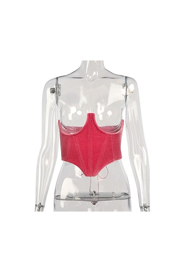 JIgeren Ceinture de taille tendance en tissu pour femme - Ceinture large - Bandage de voyage et usage quotidien - Rouge - M