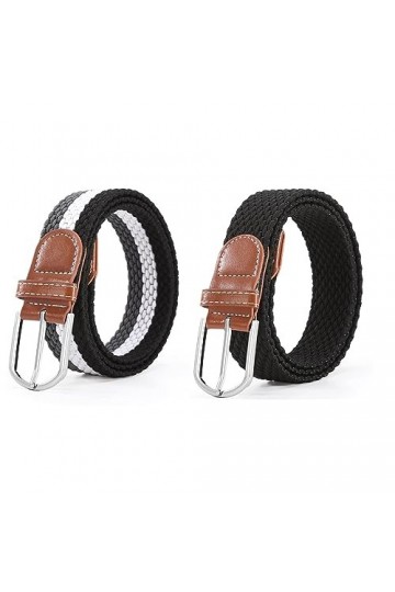 lesulety Ceintures Élastiques Tressées pour Femmes Ceintures Extensibles pour Jeans Pantalons,1