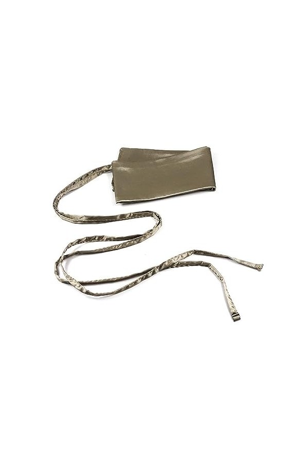 Inzegao Ceinture en satin pour femme Obi Sash Ruban Ceinture à lacets Ceinture large, jaune, taille unique