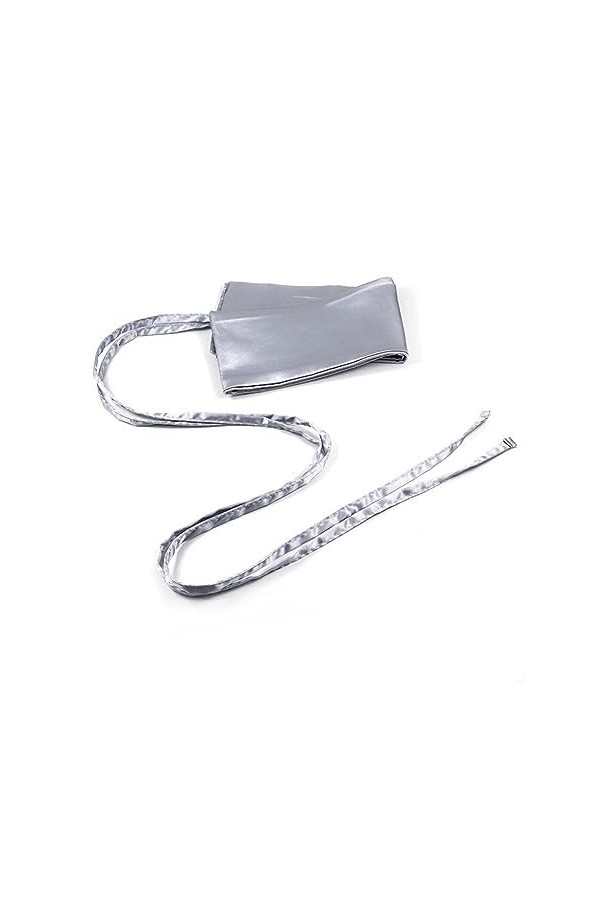 Inzegao Ceinture en satin pour femme Obi Sash Ruban Ceinture à lacets Ceinture large, jaune, taille unique