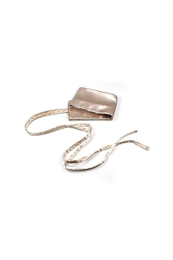 Inzegao Ceinture en satin pour femme Obi Sash Ruban Ceinture à lacets Ceinture large, jaune, taille unique