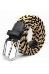 Swijoy Ceintures Pour Hommes Et femmes Toile Élastique Tressé Tissu Stretch Femme Garçon Fille Dame Dames Casual Jeans Pantal