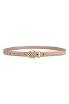 Visyaa Ceinture en Cuir Mince Femme Ceinture Fine Ceinture pour Robe en Jean
