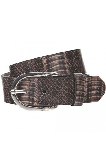 Lindenmann Womens Leather Belt/Womens Belt, leather belt, beige, Farbe/Color:marron, Size US/EU:Waist Size 35.5 L EU 90 cm