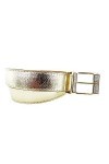 Lovelegis Ceinture femme - sexy - couleur or - simili cuir - boucle strass - idée cadeau Noël et anniversaire